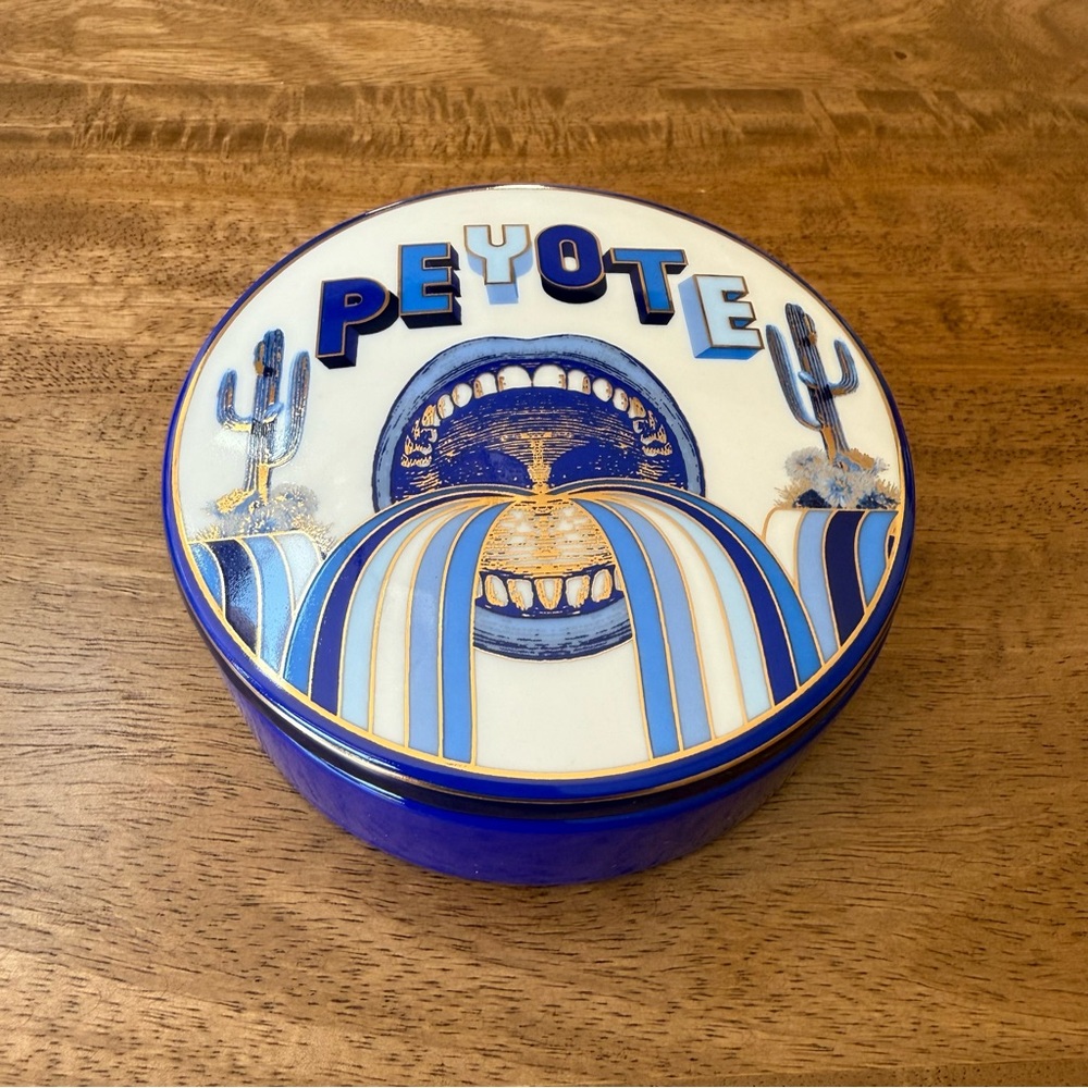 Jonathan Adler Druggist Peyote Round Box New - Picture 2 of 4
